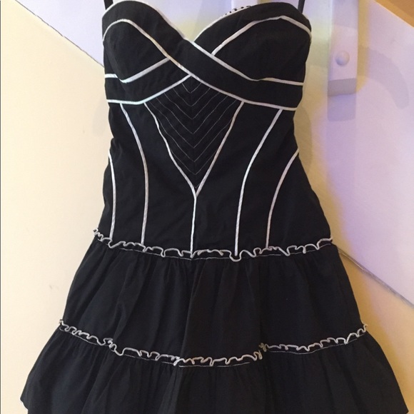 **SOLD**Bebe Reversible Strapless Dress - Picture 1 of 15